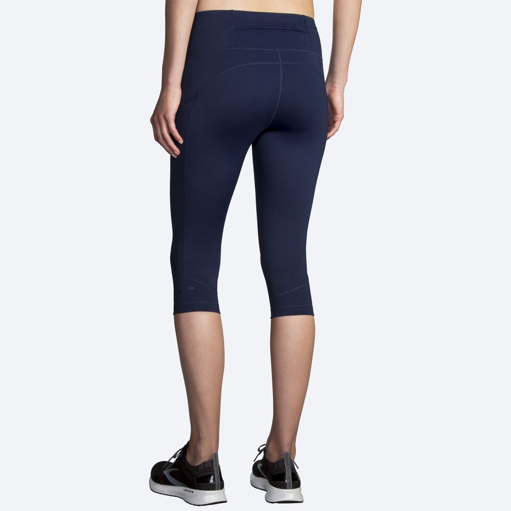 Brooks Method 1/2 Crop Tight Női Harisnyanadrág Sötétkék | HU643790