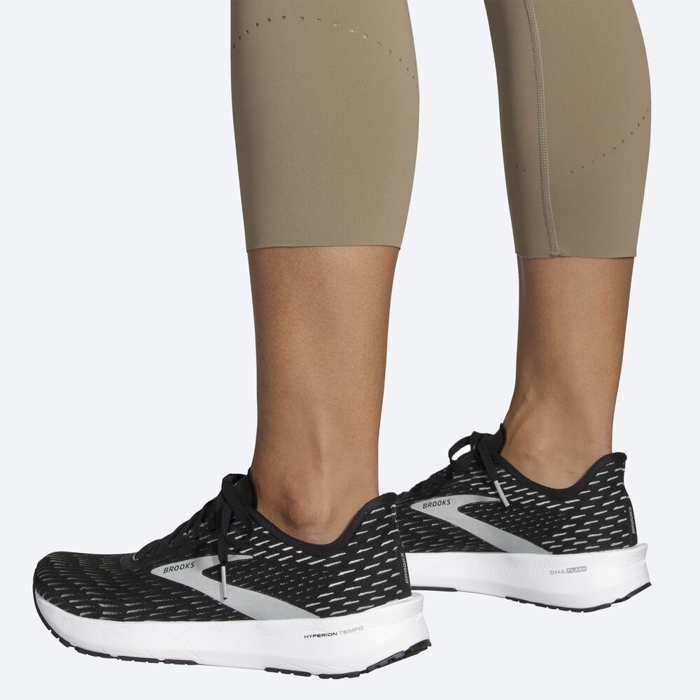 Brooks Method 3/4 Tight Női Harisnyanadrág Khaki | HU841063