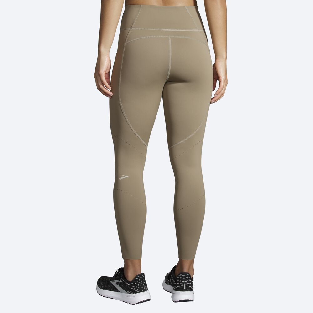 Brooks Method 7/8 Tight Női Harisnyanadrág Khaki | HU691287