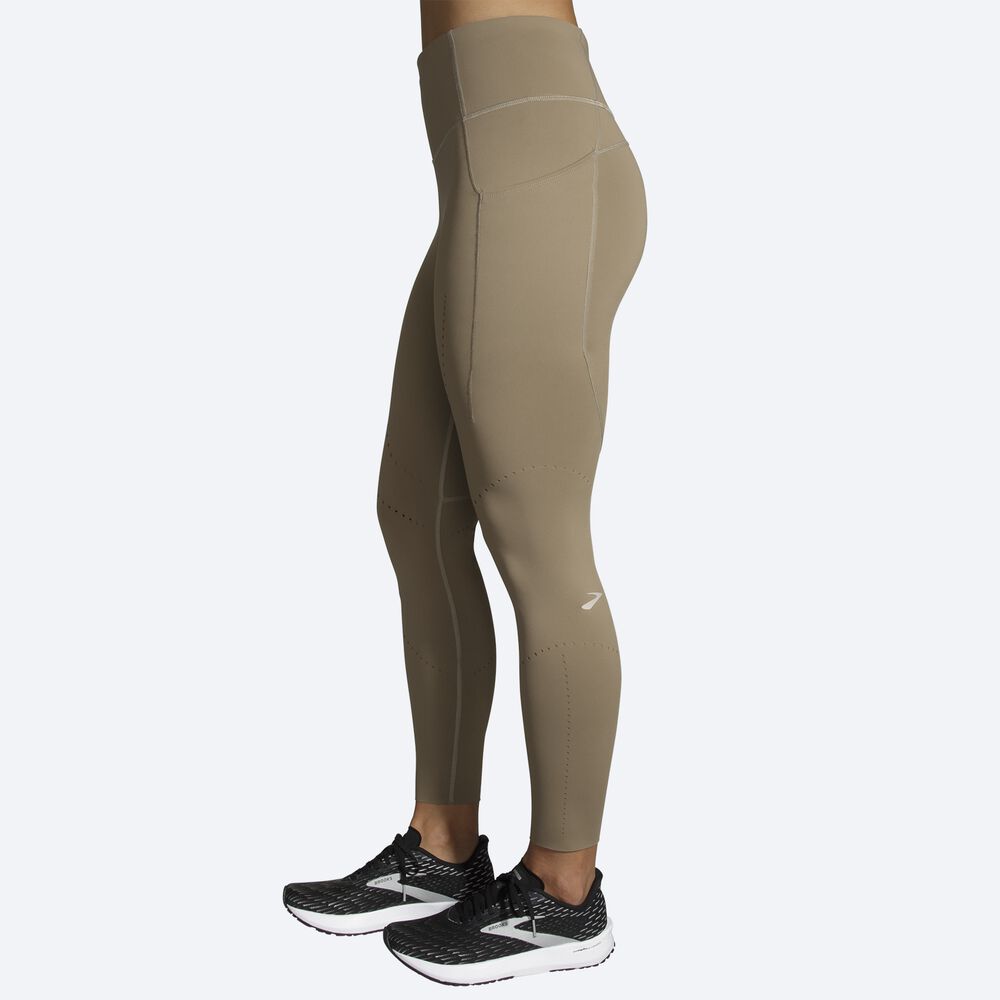 Brooks Method 7/8 Tight Női Harisnyanadrág Khaki | HU691287