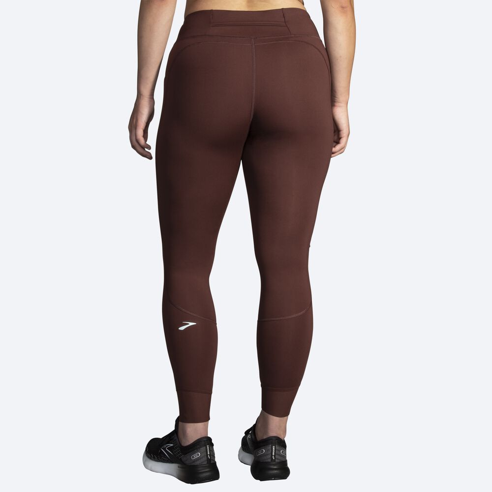 Brooks Momentum Thermal Tight Női Harisnyanadrág Csokoládé | HU923476