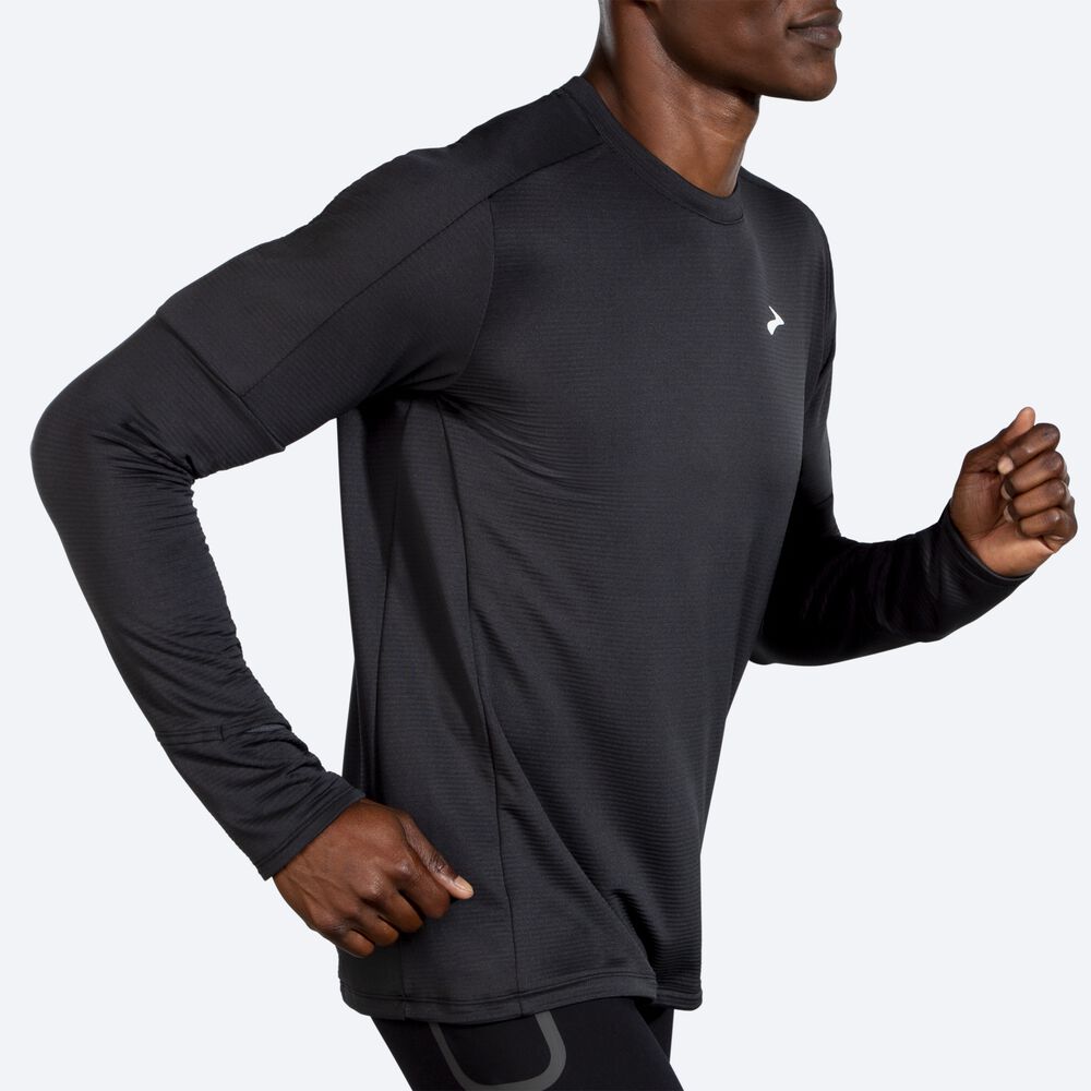 Brooks Notch Thermal Long Sleeve 2.0 Férfi Póló Fekete | HU146957