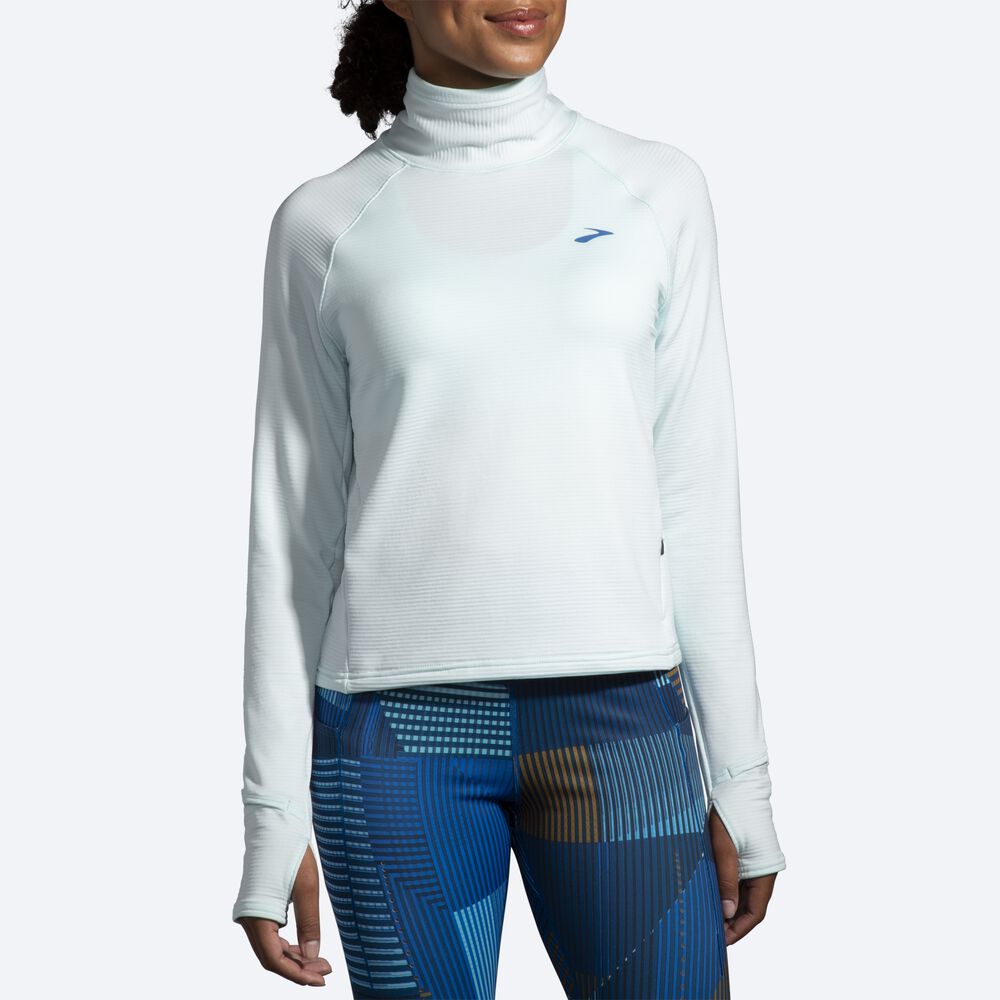 Brooks Notch Thermal Long Sleeve 2.0 Női Póló Kék | HU196730