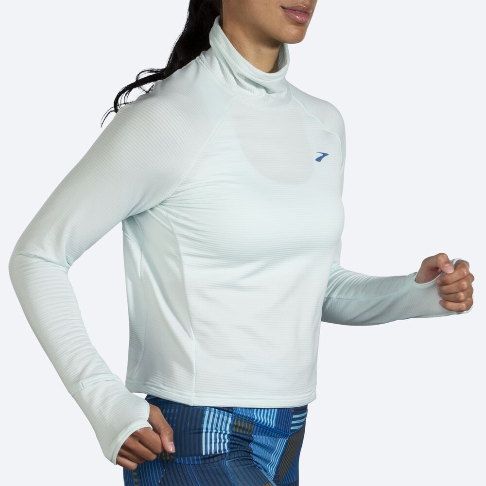 Brooks Notch Thermal Long Sleeve 2.0 Női Póló Kék | HU196730