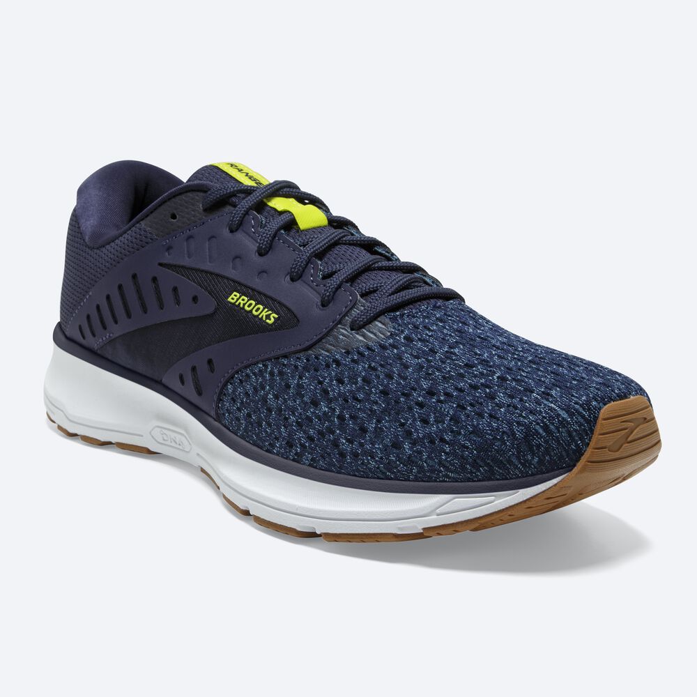 Brooks Range 2 Férfi Futócipő Sötétkék/Kék Szürke/Rózsaszín | HU809162