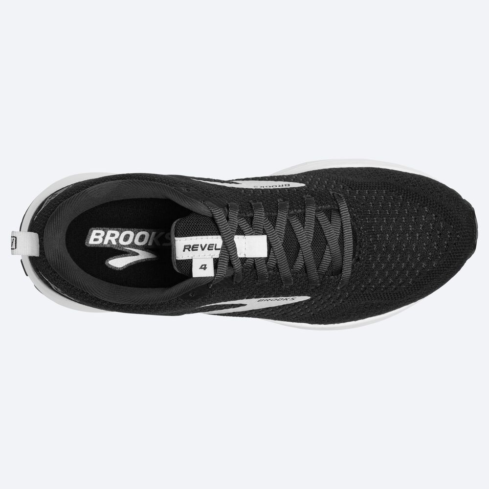 Brooks Revel 4 Férfi Futócipő Fekete/Titán | HU105437