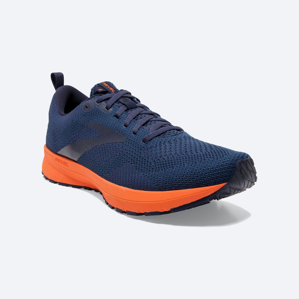 Brooks Revel 5 Férfi Futócipő Barna/Sötétkék | HU823175