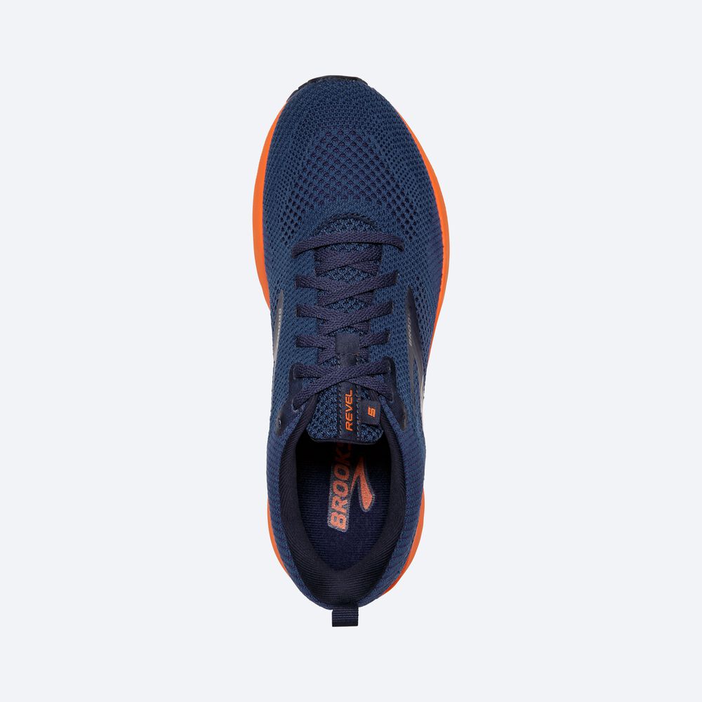 Brooks Revel 5 Férfi Futócipő Barna/Sötétkék | HU823175