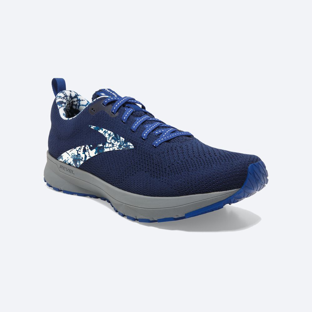 Brooks Revel 5 Férfi Futócipő Kék/Kék/Fehér | HU074362