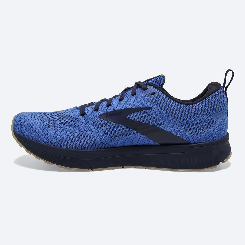 Brooks Revel 5 Férfi Futócipő Kék/Sötétkék/Krém | HU923486