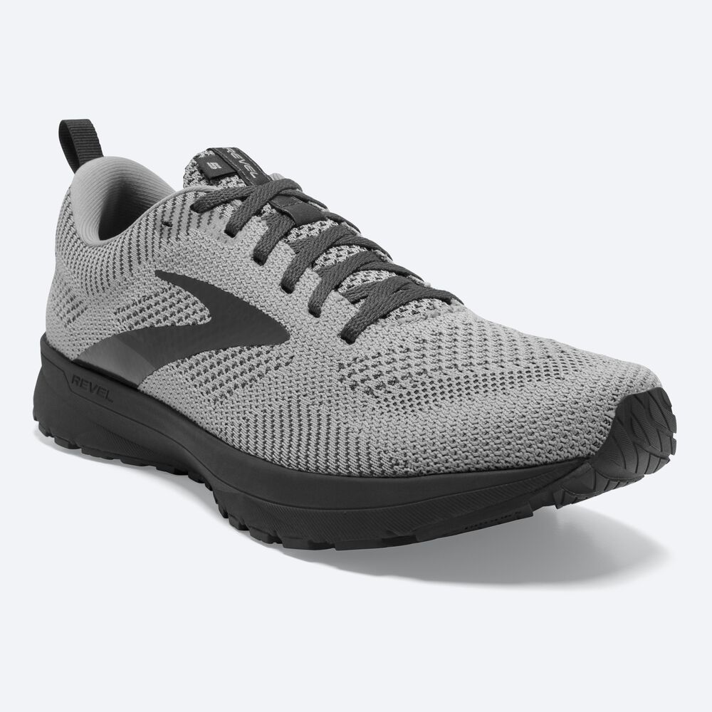 Brooks Revel 5 Férfi Futócipő Szürke/Fehér/Metal | HU816543