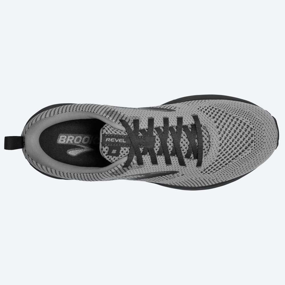 Brooks Revel 5 Férfi Futócipő Szürke/Fehér/Metal | HU816543