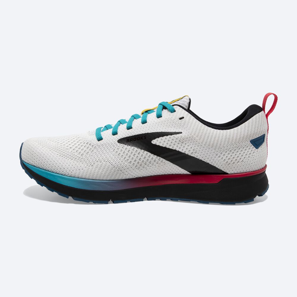 Brooks Revel 5 Női Futócipő Fehér/Fekete/Kék | HU960735