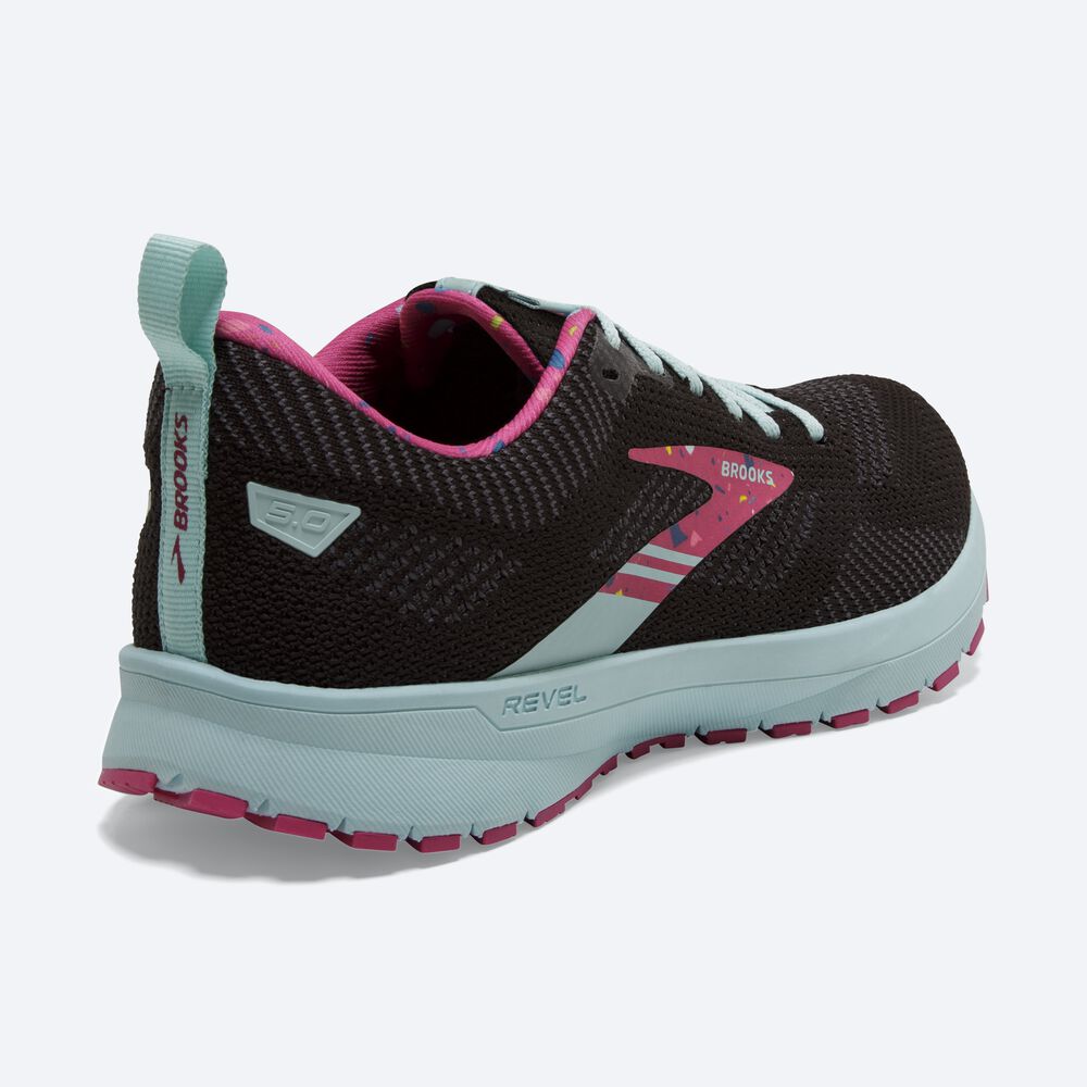 Brooks Revel 5 Női Futócipő Fekete/Lila | HU853406