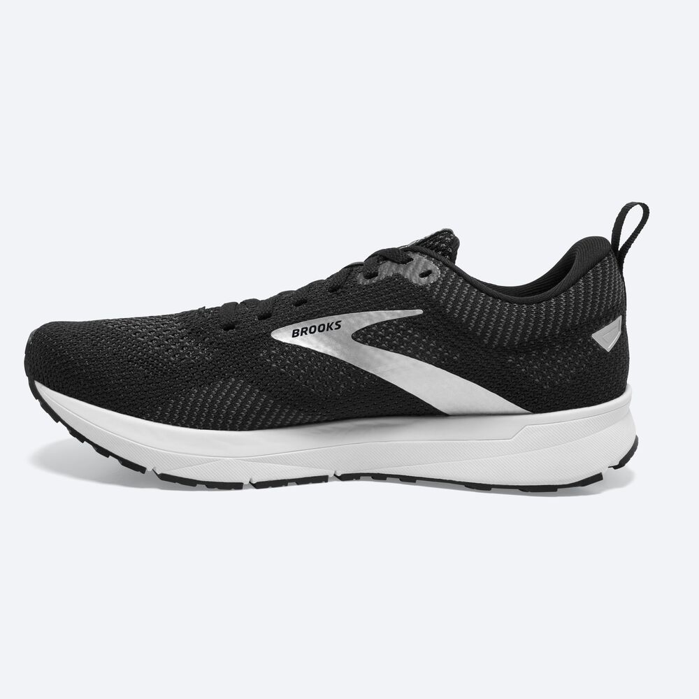 Brooks Revel 5 Női Futócipő Fekete/Metal/Fehér | HU716238