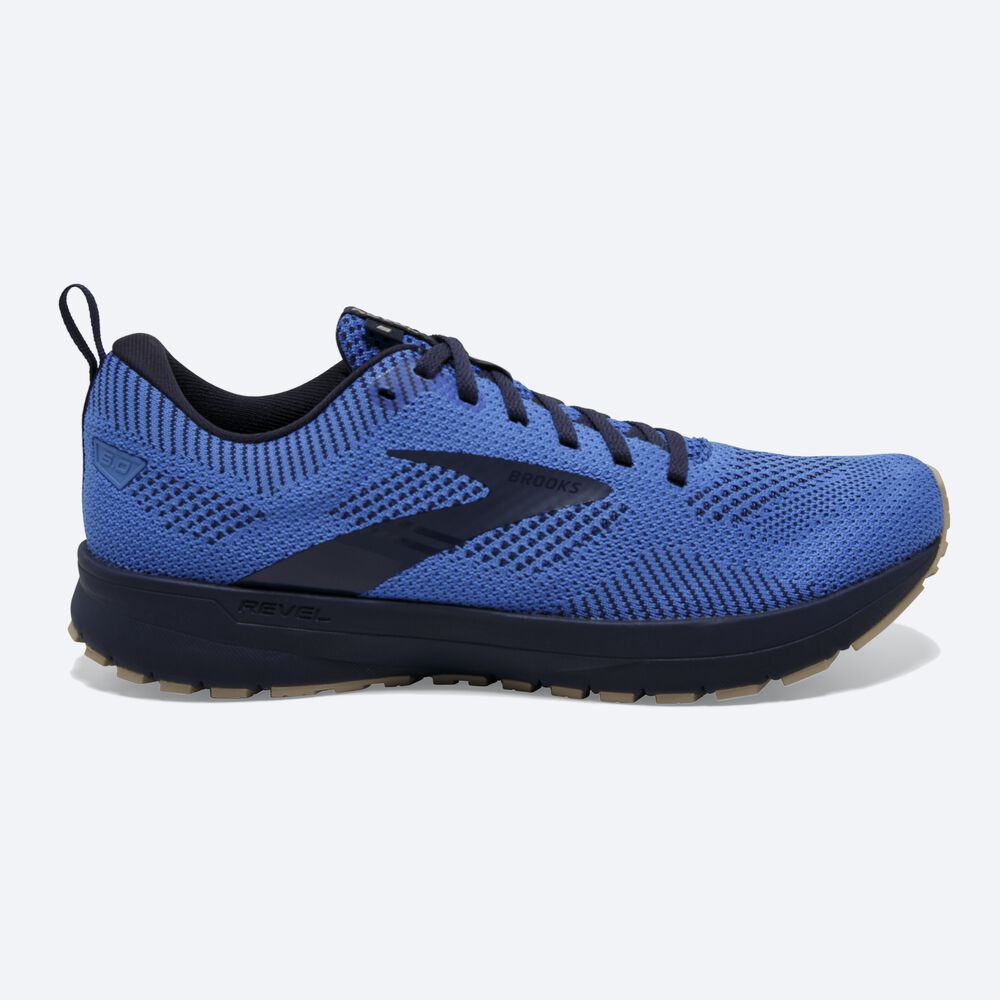 Brooks Revel 5 Női Futócipő Kék/Sötétkék/Krém | HU864593