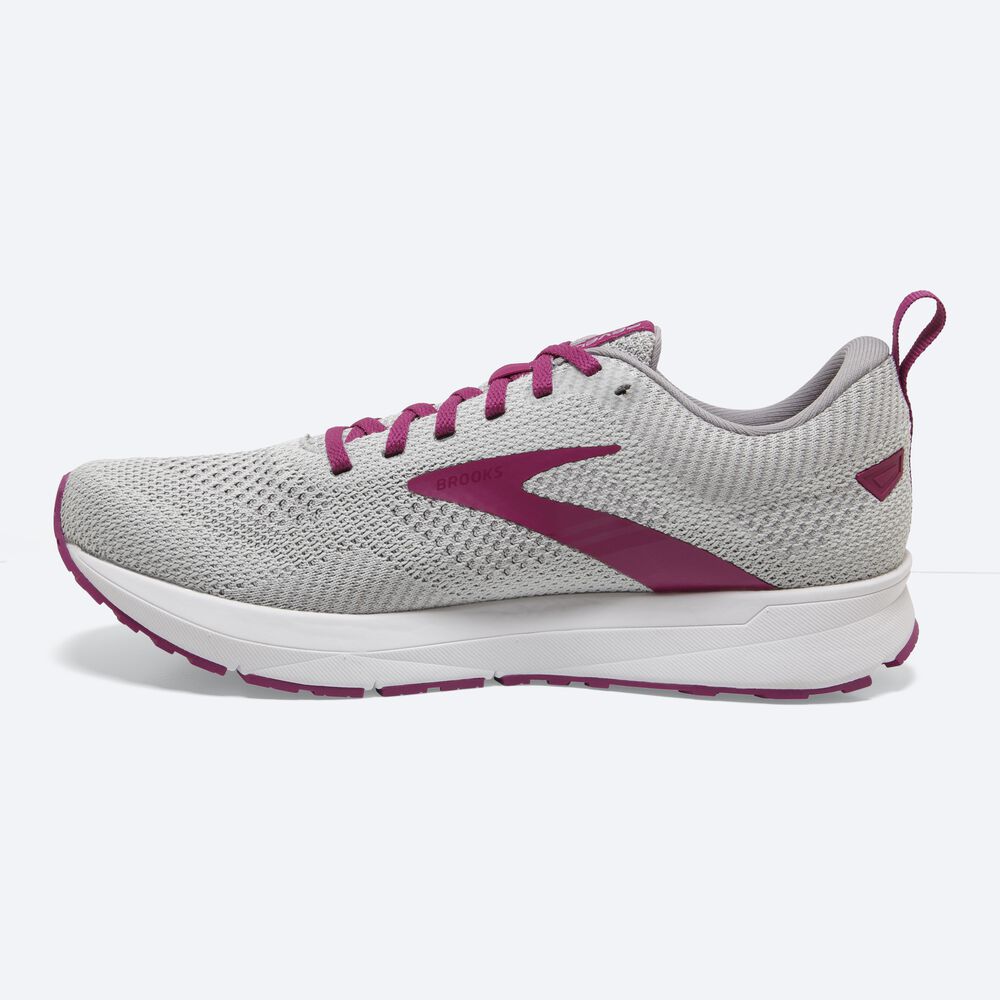 Brooks Revel 5 Női Futócipő Szürke/Fehér | HU713685