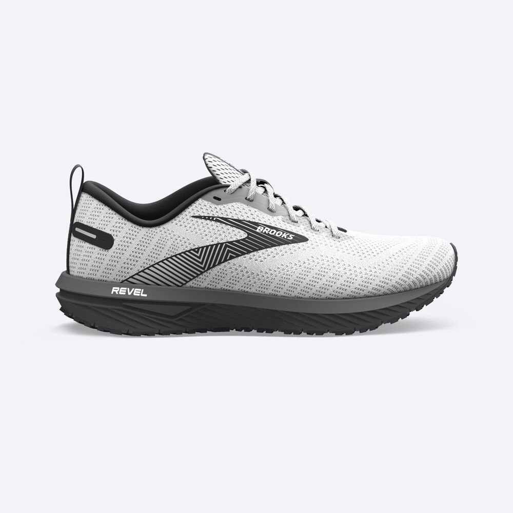 Brooks Revel 6 Férfi Futócipő Fehér/Fekete | HU824059