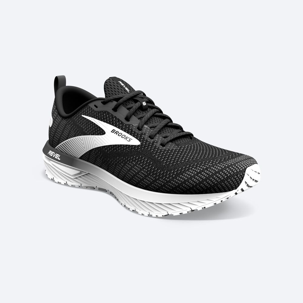 Brooks Revel 6 Női Futócipő Fekete/Fehér | HU437298