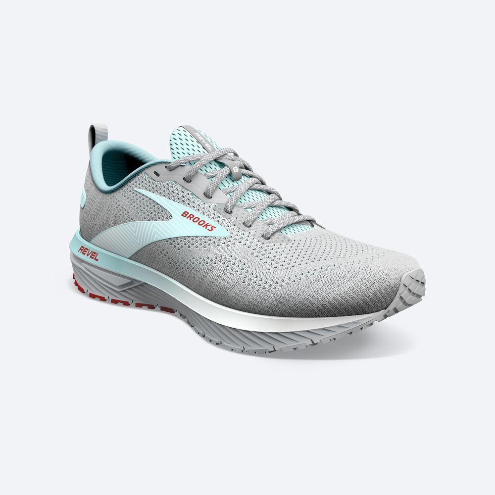 Brooks Revel 6 Női Futócipő Szürke/Kék | HU125489