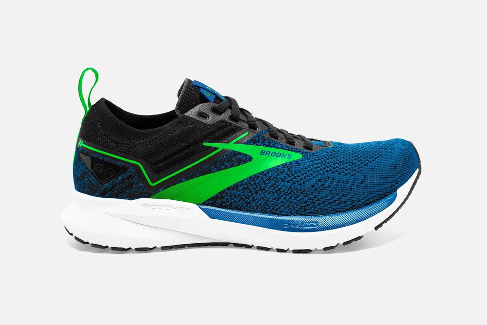 Brooks Ricochet 3 Férfi Futócipő Kék/Zöld | HU091675