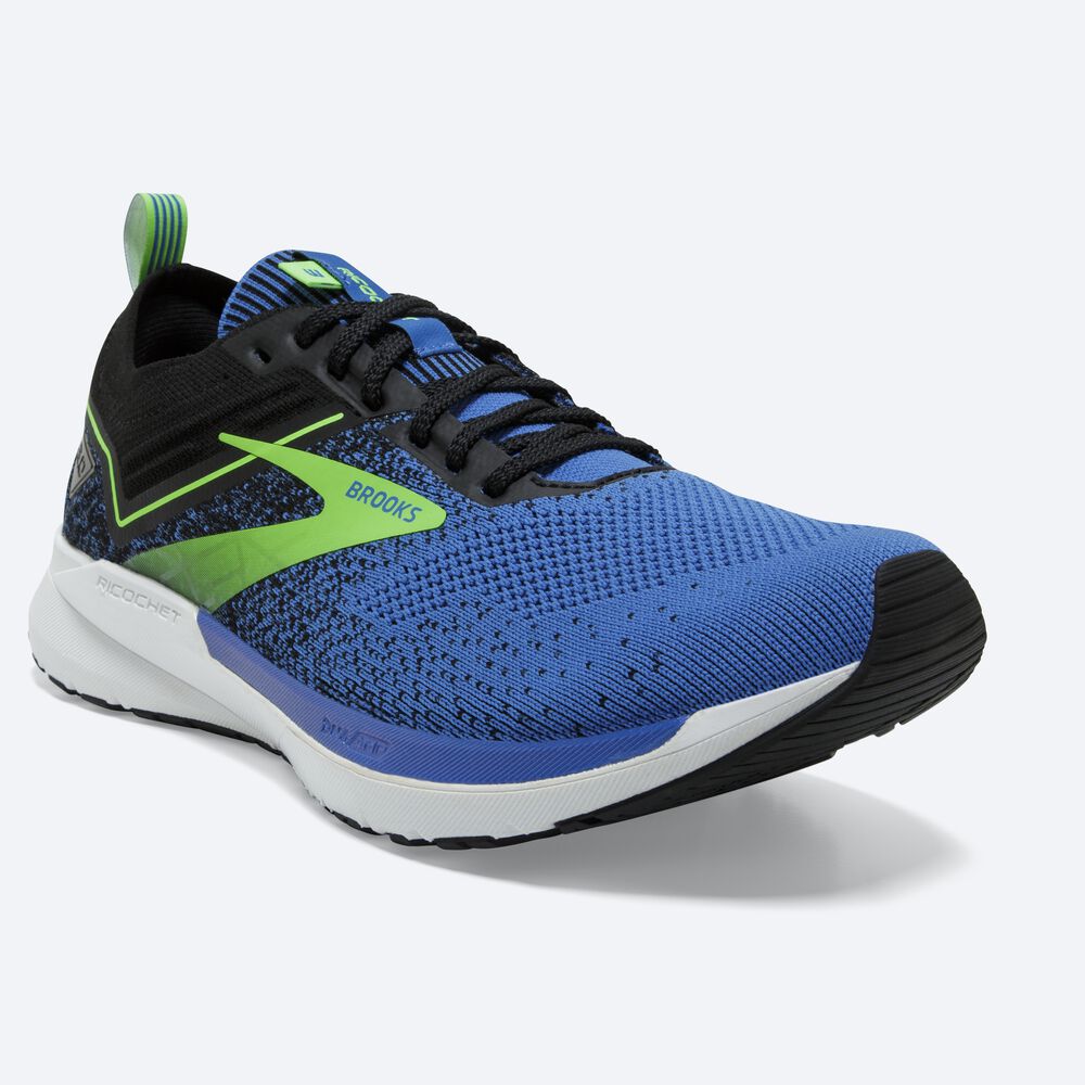 Brooks Ricochet 3 Férfi Futócipő Kék/Zöld | HU091675