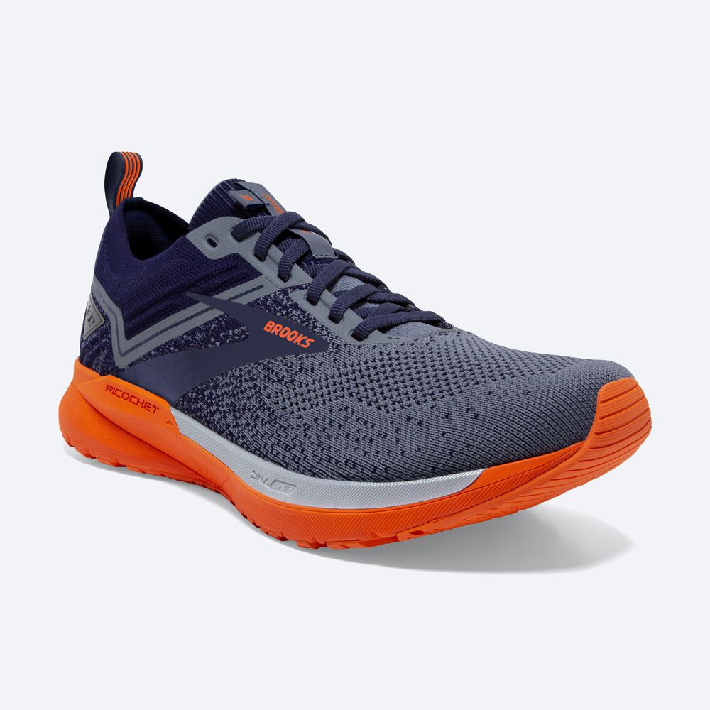 Brooks Ricochet 3 Férfi Futócipő Sötétkék/Szürke/MélyPiros | HU682094