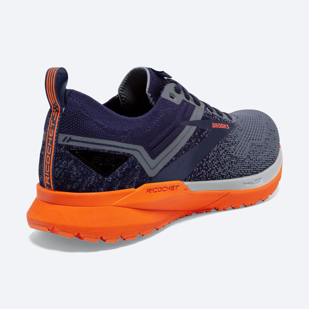 Brooks Ricochet 3 Férfi Futócipő Sötétkék/Szürke/MélyPiros | HU682094