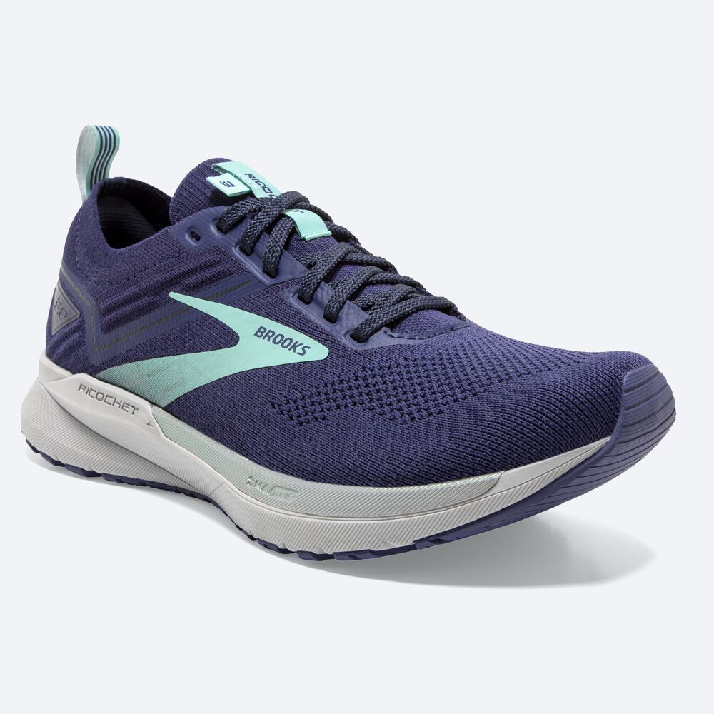 Brooks Ricochet 3 Női Futócipő Sötétkék/Kék | HU716483