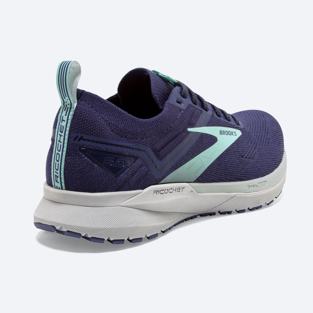 Brooks Ricochet 3 Női Futócipő Sötétkék/Kék | HU716483