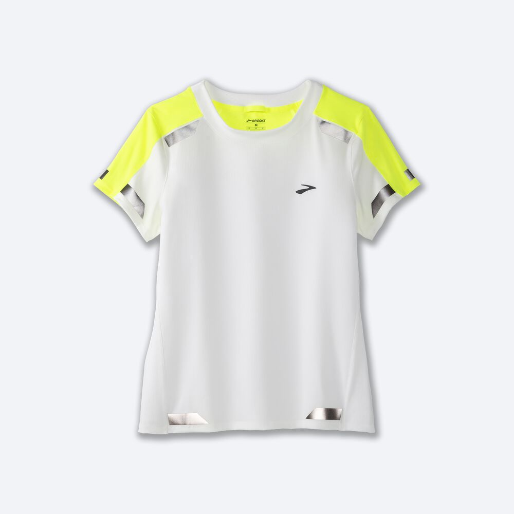 Brooks Run Visible Short Sleeve Női Póló Fehér | HU153460