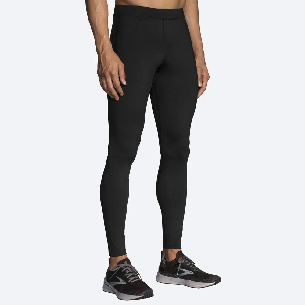 Brooks Source Tight Férfi Harisnyanadrág Fekete | HU716829