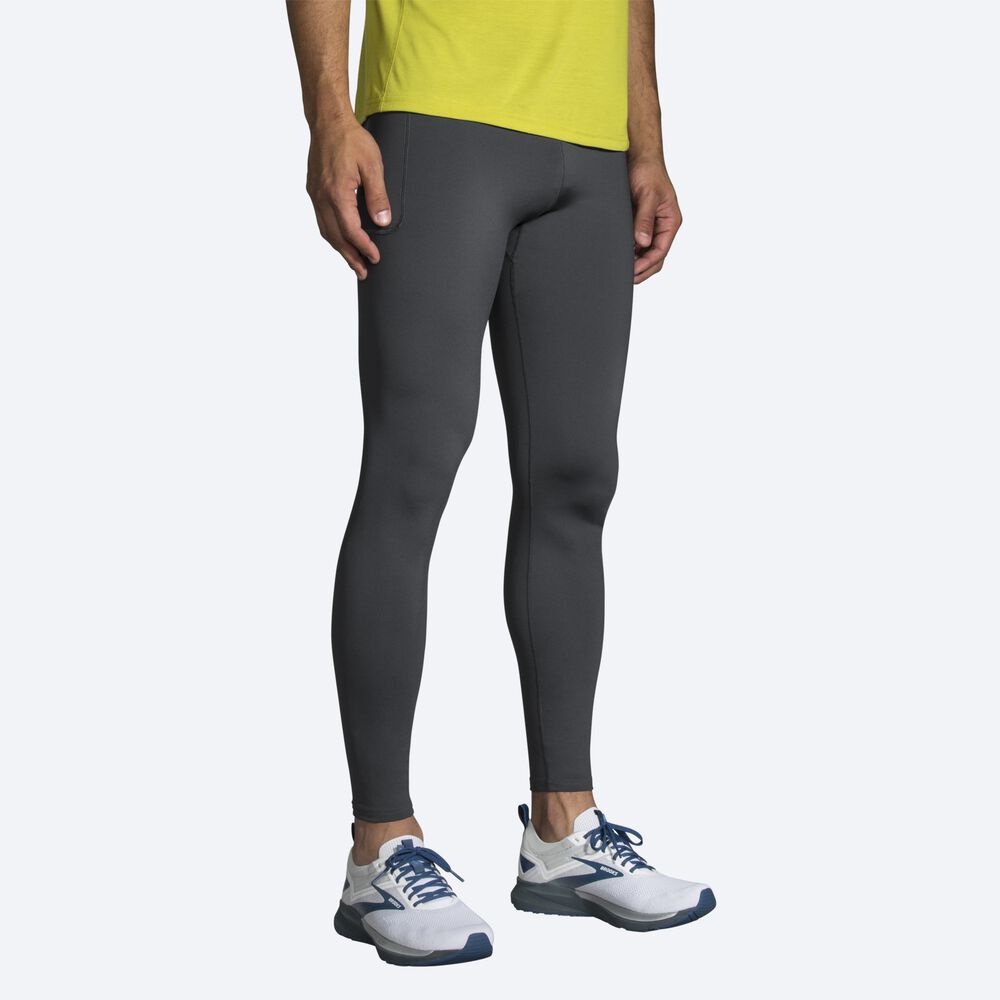 Brooks Source Tight Férfi Harisnyanadrág Szürke | HU936071