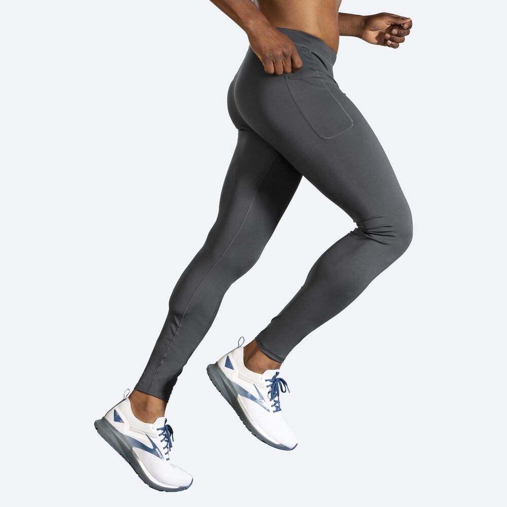 Brooks Source Tight Férfi Harisnyanadrág Szürke | HU936071