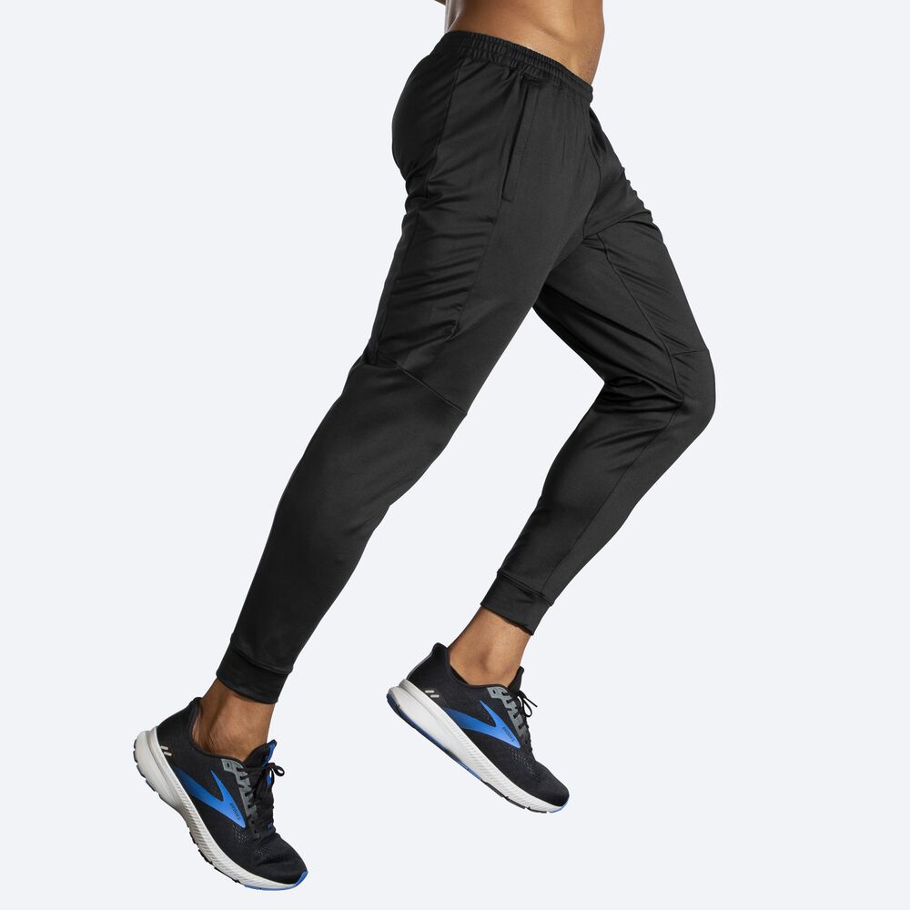 Brooks Spartan Férfi Jogger Nadrág Fekete | HU108692