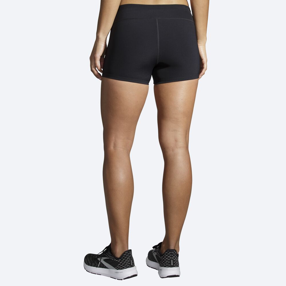 Brooks Speedwork Short Tight Női Harisnyanadrág Fekete | HU370469