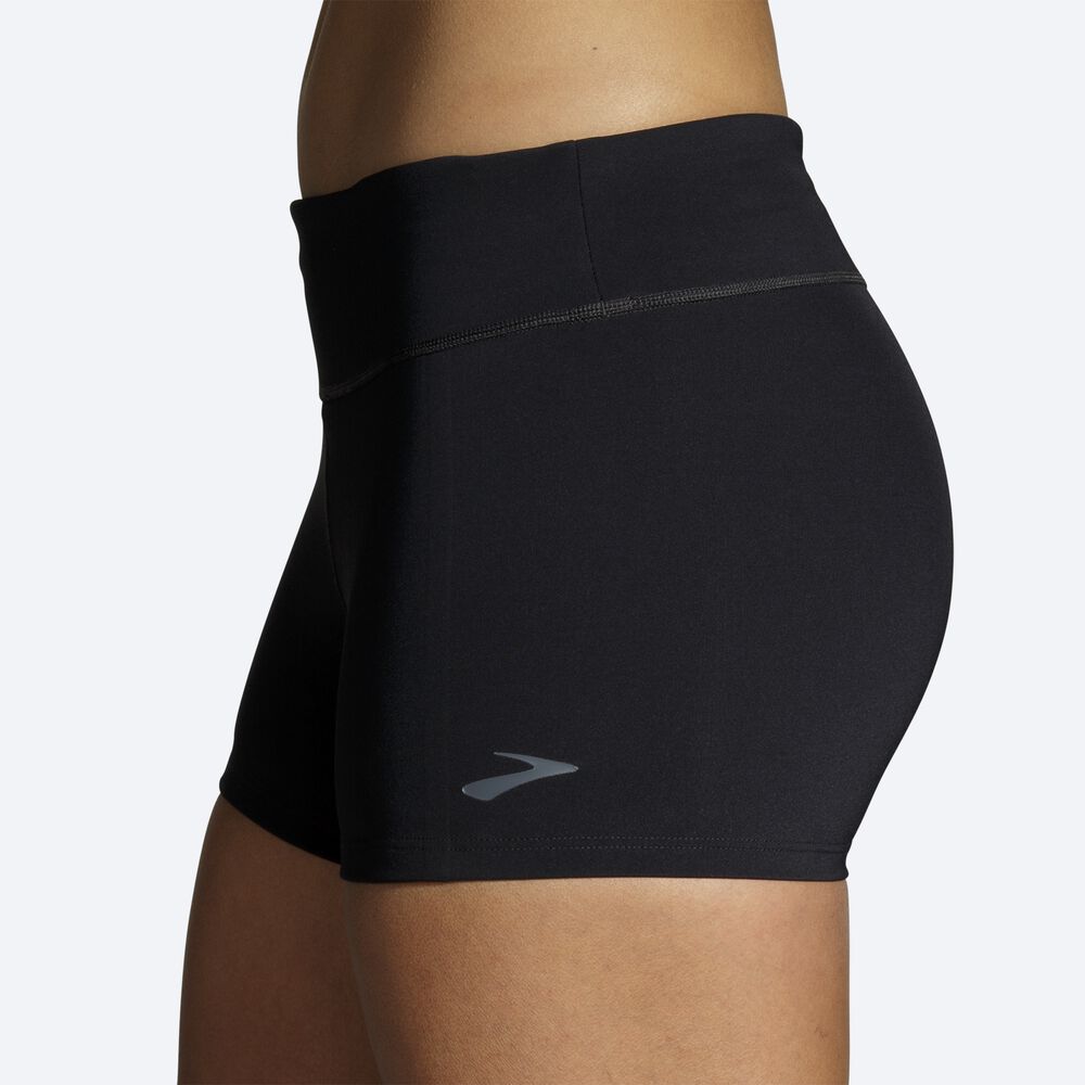 Brooks Speedwork Short Tight Női Harisnyanadrág Fekete | HU370469