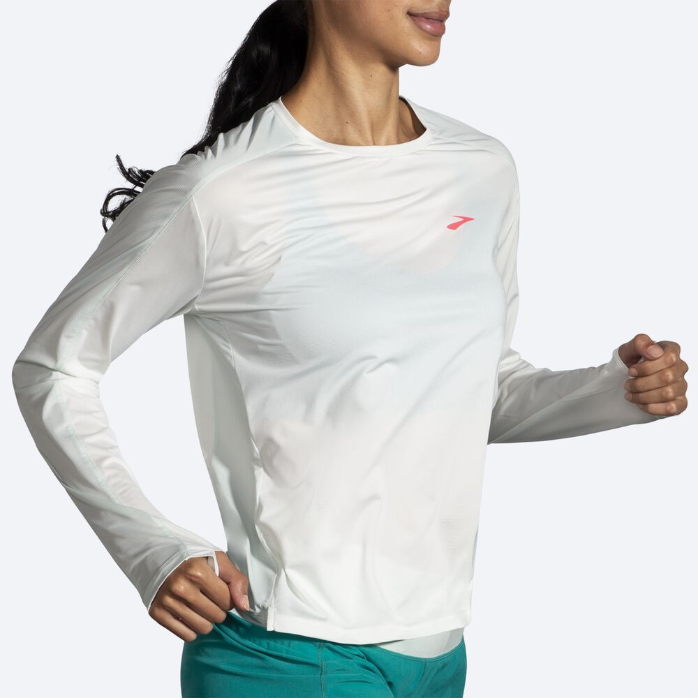 Brooks Sprint Free Long Sleeve 2.0 Női Póló Menta | HU157832