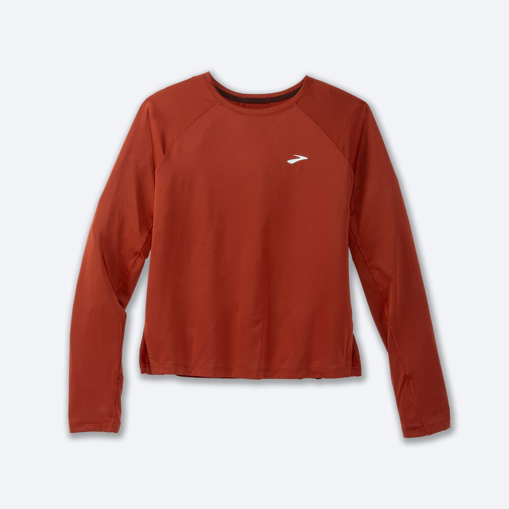 Brooks Sprint Free Long Sleeve Női Póló Réz | HU346702