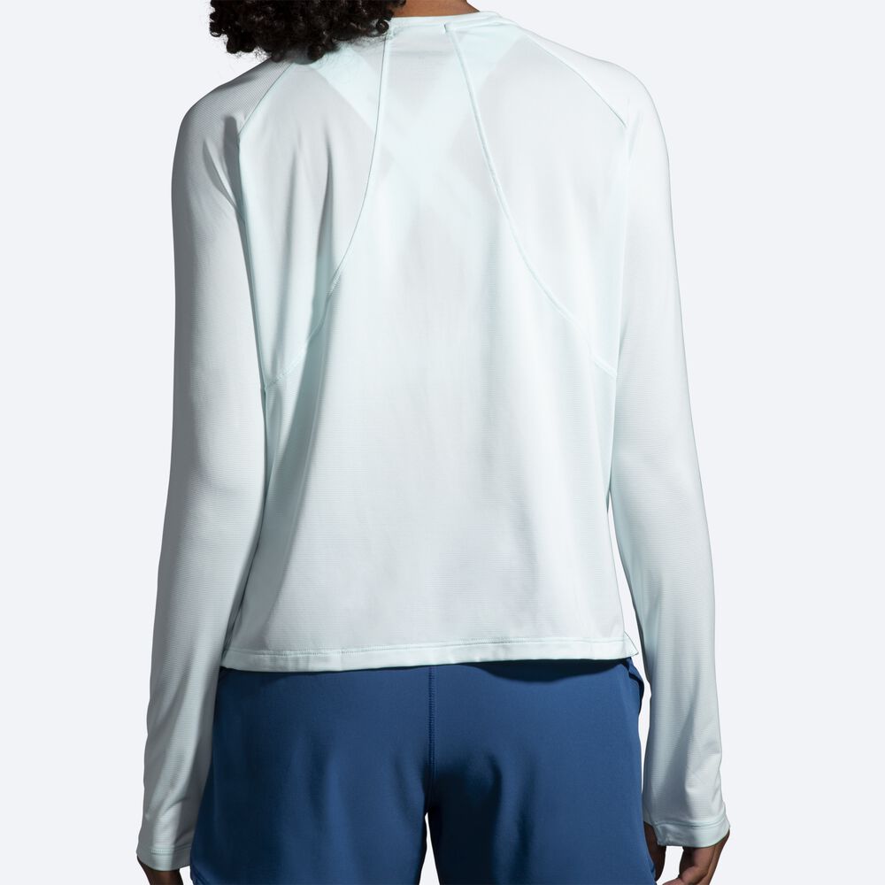 Brooks Sprint Free Long Sleeve Női Póló Kék | HU418905