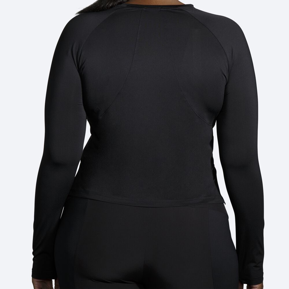 Brooks Sprint Free Long Sleeve Női Póló Fekete | HU864375