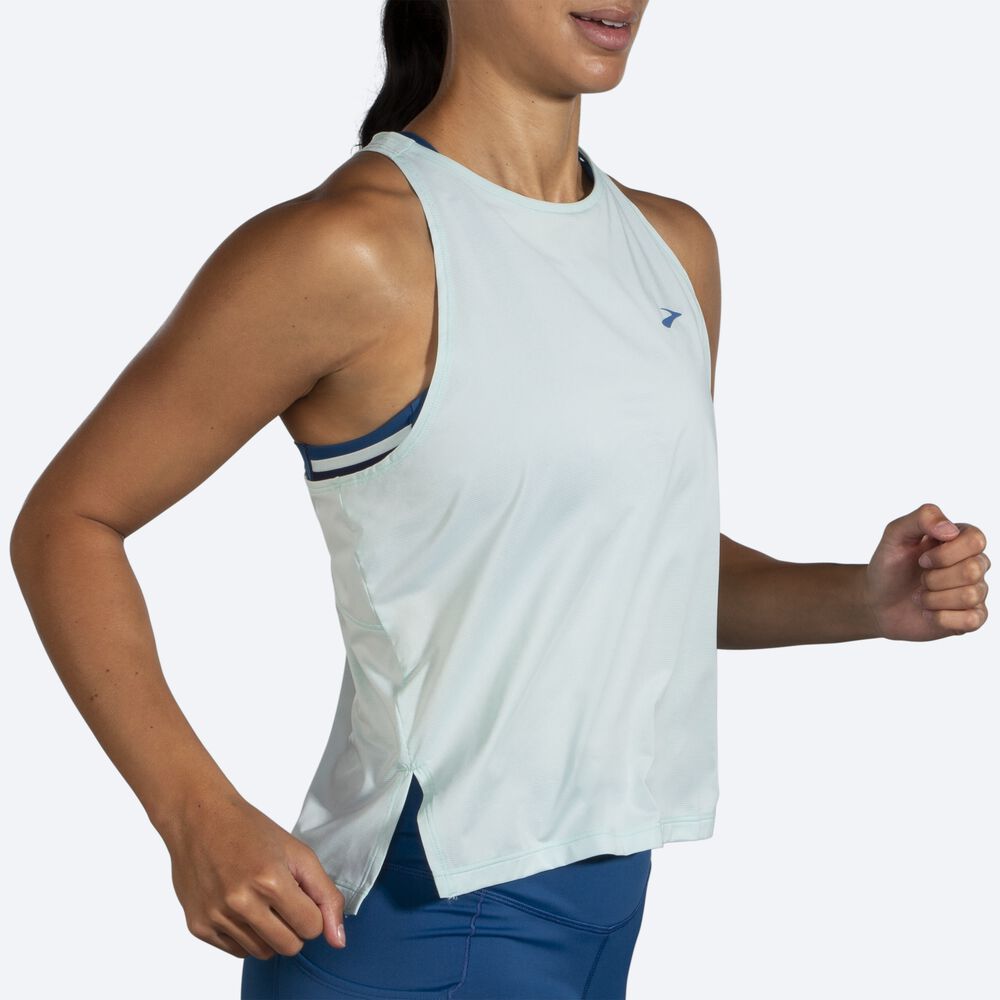 Brooks Sprint Free Női Ujjatlan Póló Kék | HU542790