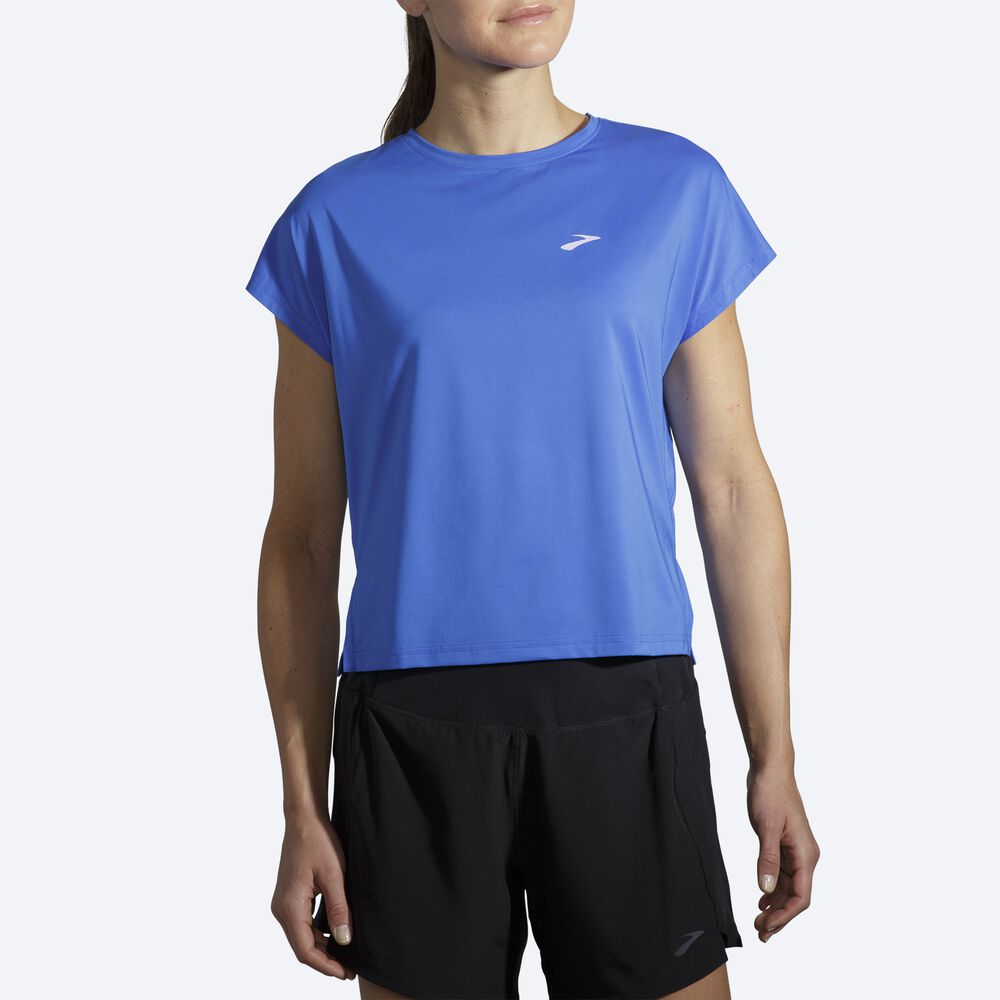 Brooks Sprint Free Short Sleeve Női Póló Kék | HU596124