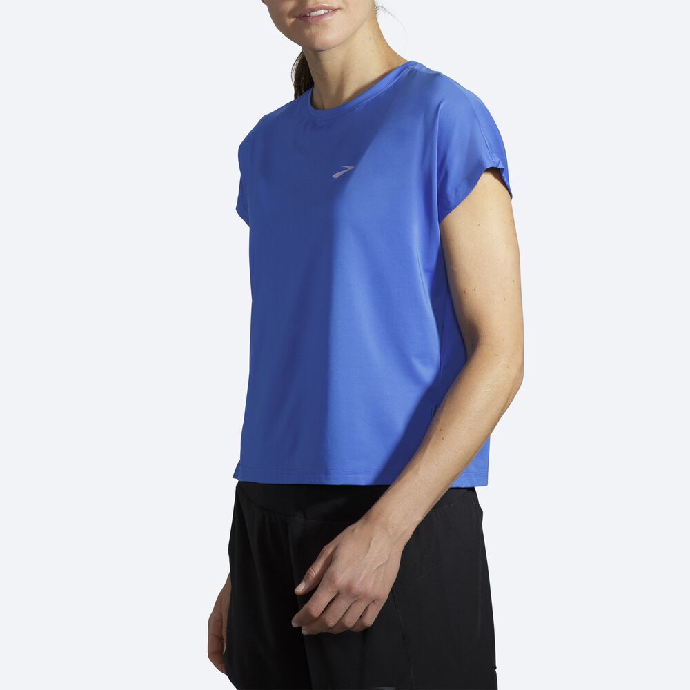 Brooks Sprint Free Short Sleeve Női Póló Kék | HU596124