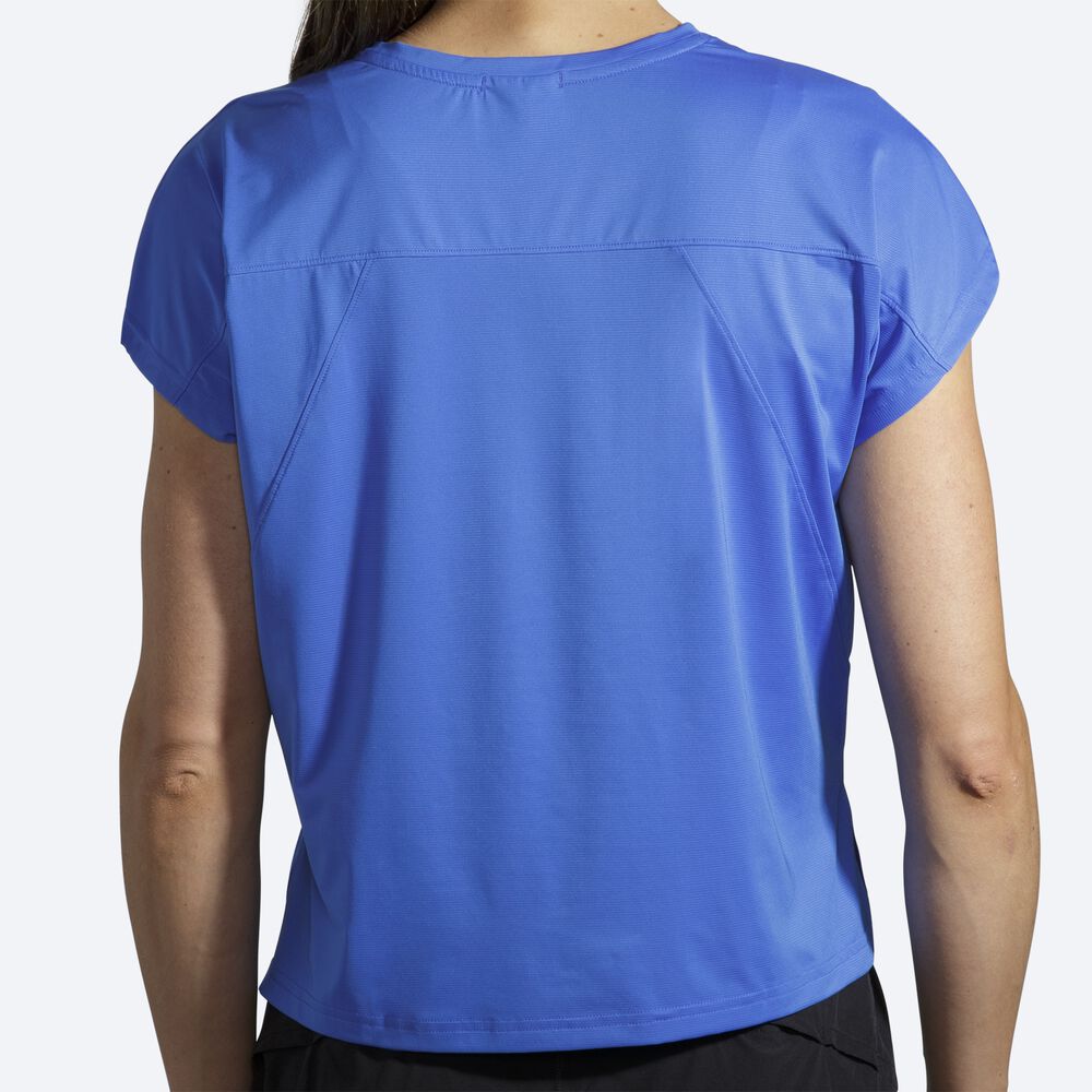 Brooks Sprint Free Short Sleeve Női Póló Kék | HU596124