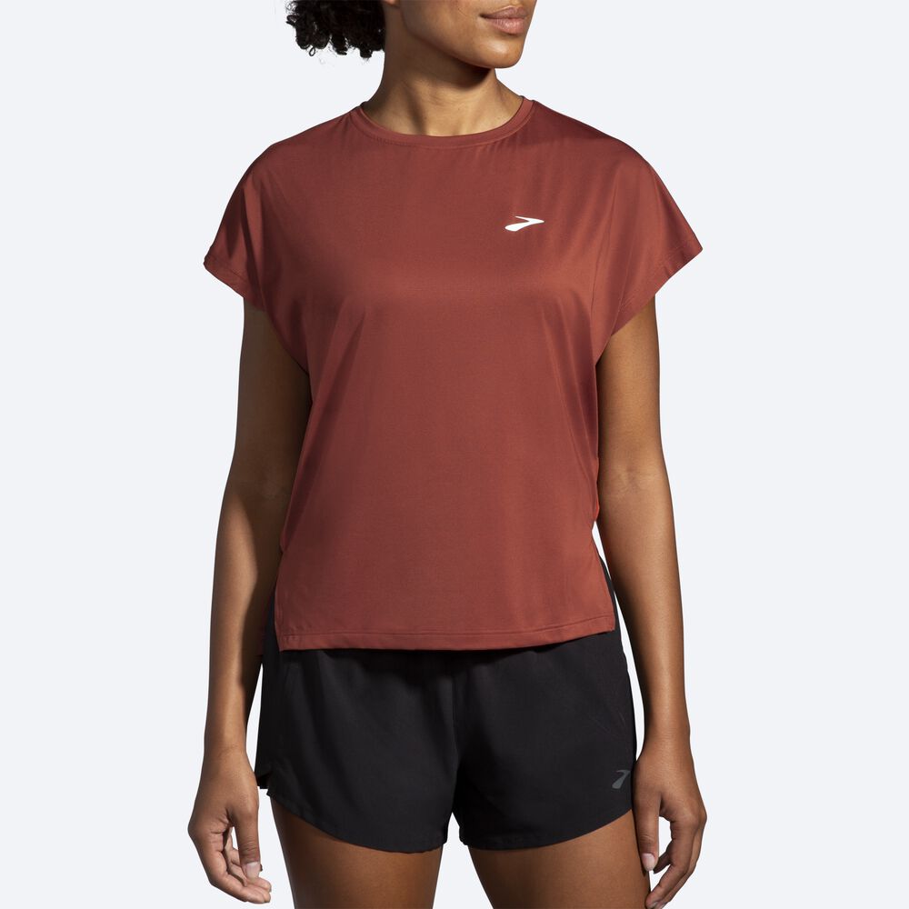 Brooks Sprint Free Short Sleeve Női Póló Réz | HU924803