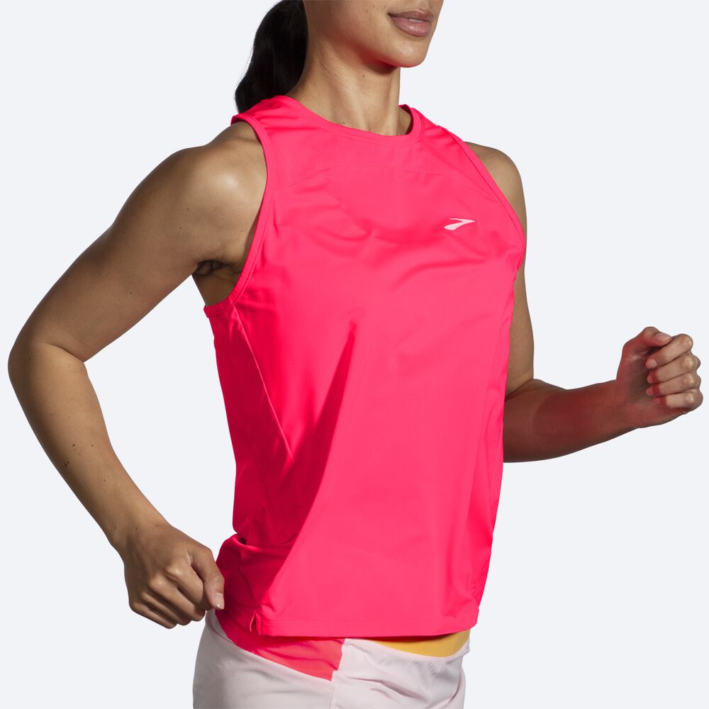 Brooks Sprint Free Tank 2.0 Női Ujjatlan Póló Rózsaszín | HU940516