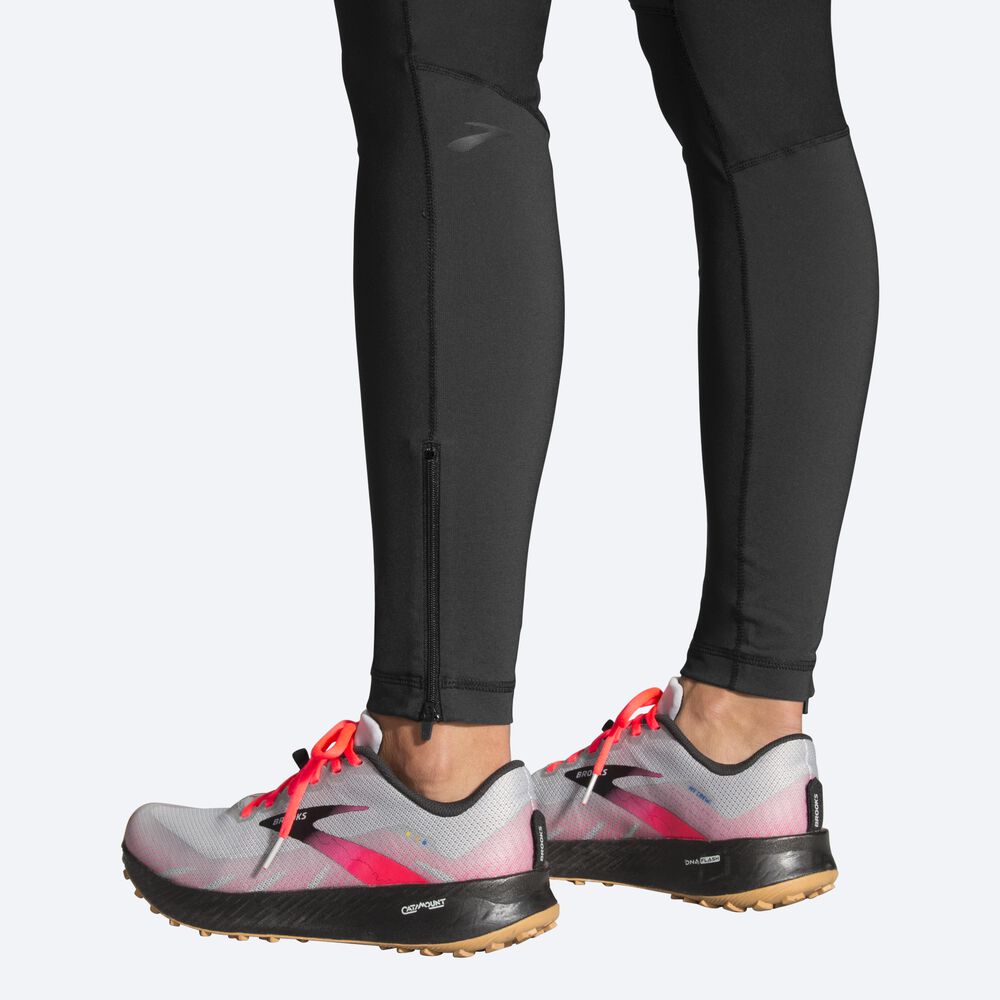 Brooks Switch Hibrid Tight Női Harisnyanadrág Fekete | HU825034