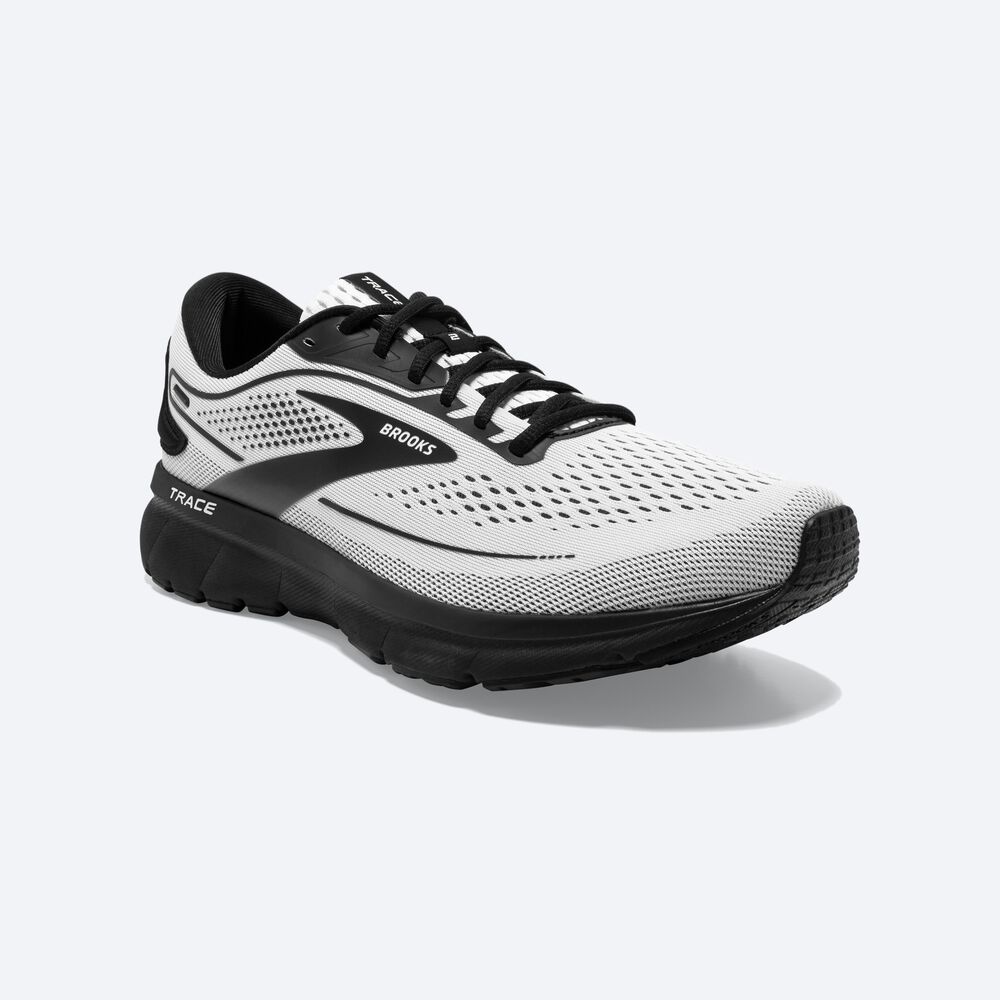 Brooks Trace 2 Férfi Futócipő Fehér/Fekete | HU693540