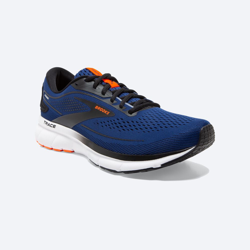 Brooks Trace 2 Férfi Futócipő Kék/Fekete/Fehér | HU605248